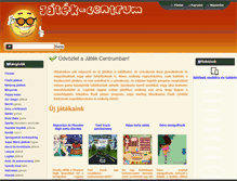 Tablet Screenshot of jatek-centrum.hu